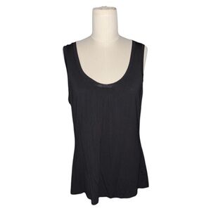 Kenneth Cole Reaction Black Scoop Neck Tank Top